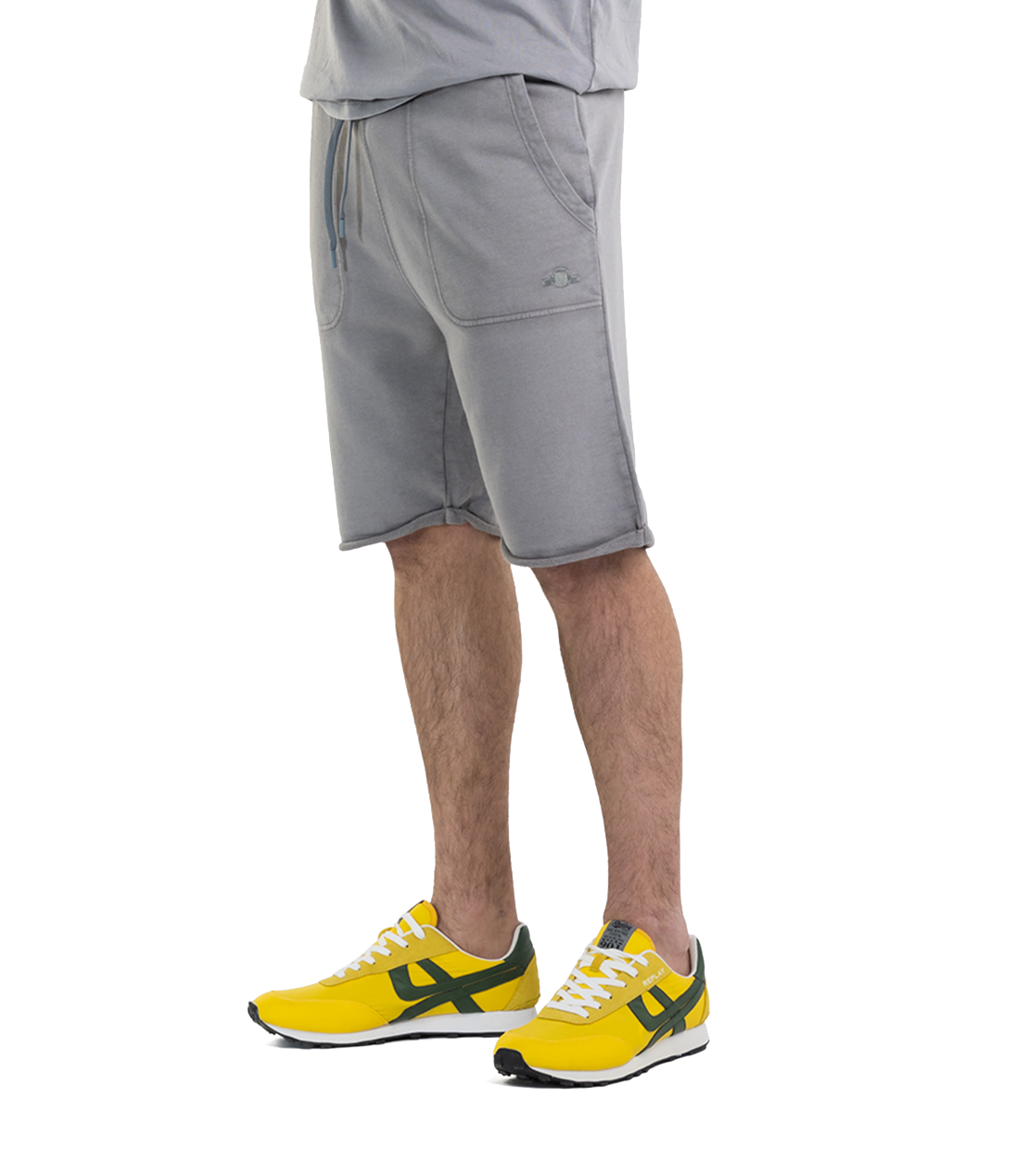 ガーメントダイ オーガニックコットンスウェットショーツ 詳細画像 グレー 3